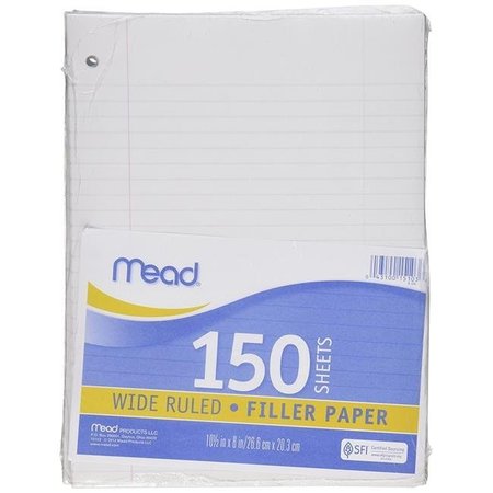 PACON CORPORATION Pacon PACMMK09202 Mead Filler Paper; Loose Leaf Paper - Pack of 150 PACMMK09202